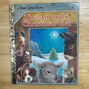 The Animals Christmas Eve Little Golden Book Childrens Christmas Story Book